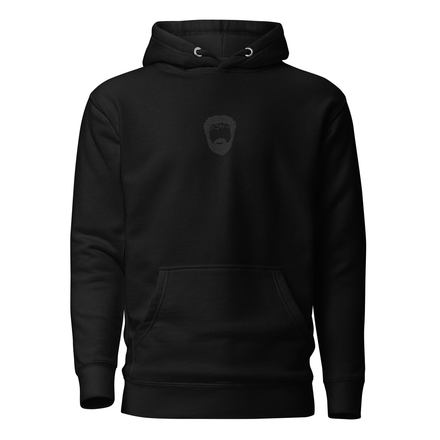 Unisex Hoodie with Black Icon