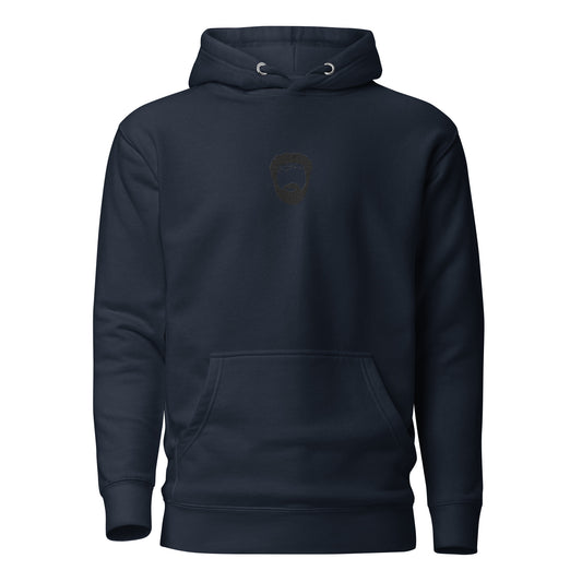 Unisex Hoodie with Black Icon