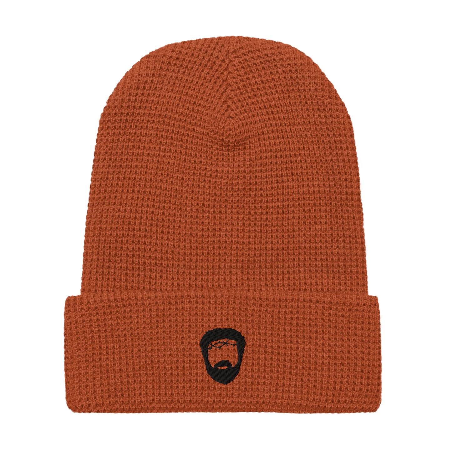 Waffle beanie with Black Icon